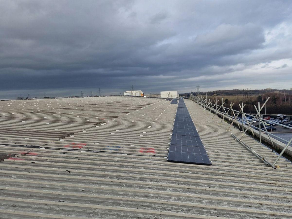 Scaffolding providing safe roof access on a Dublin property