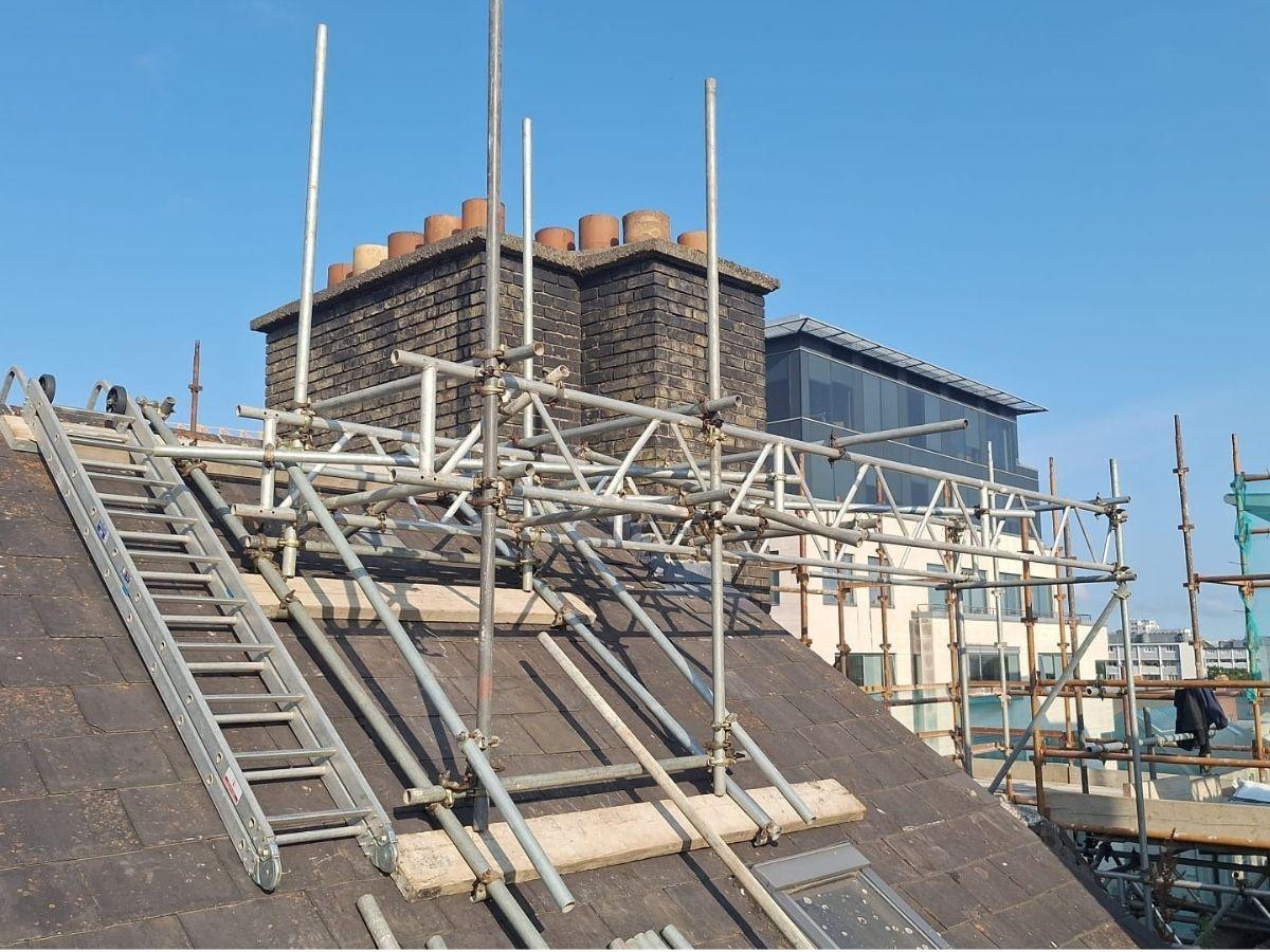 Delta Scaffolding site works in Dublin